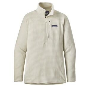 Patagonia R1 White Women's Quarter Zip